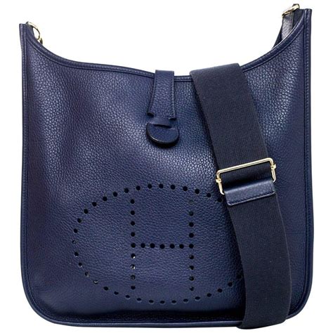 hermes crossbody bag navy|Hermes evelyne bag price 2022.